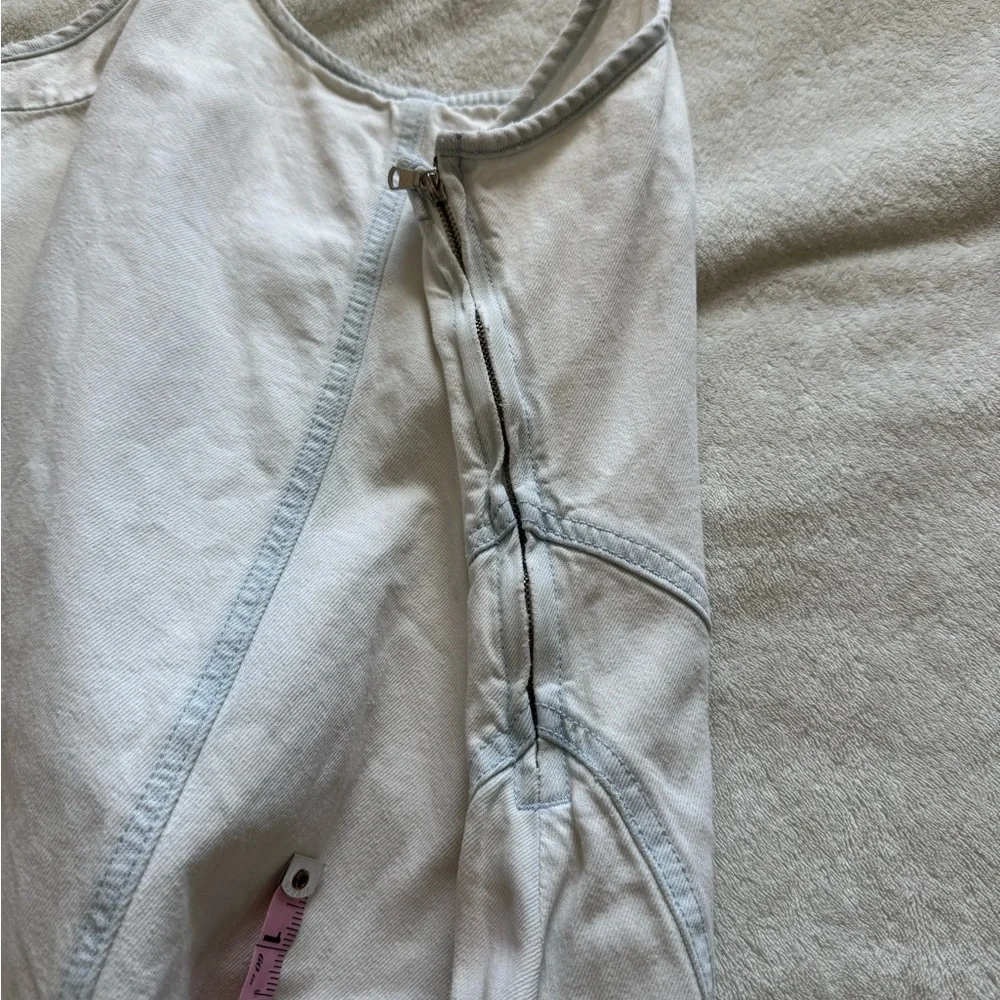 Zara Cream Strapless Dress - Picture 4 of 8